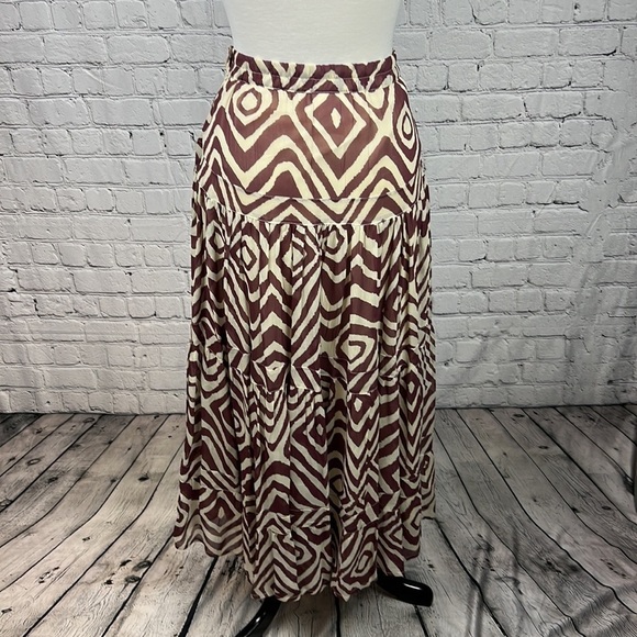 SOFT SURROUNDINGS Tiered Maxi Skirt, Size XS Petite - Picture 3 of 9